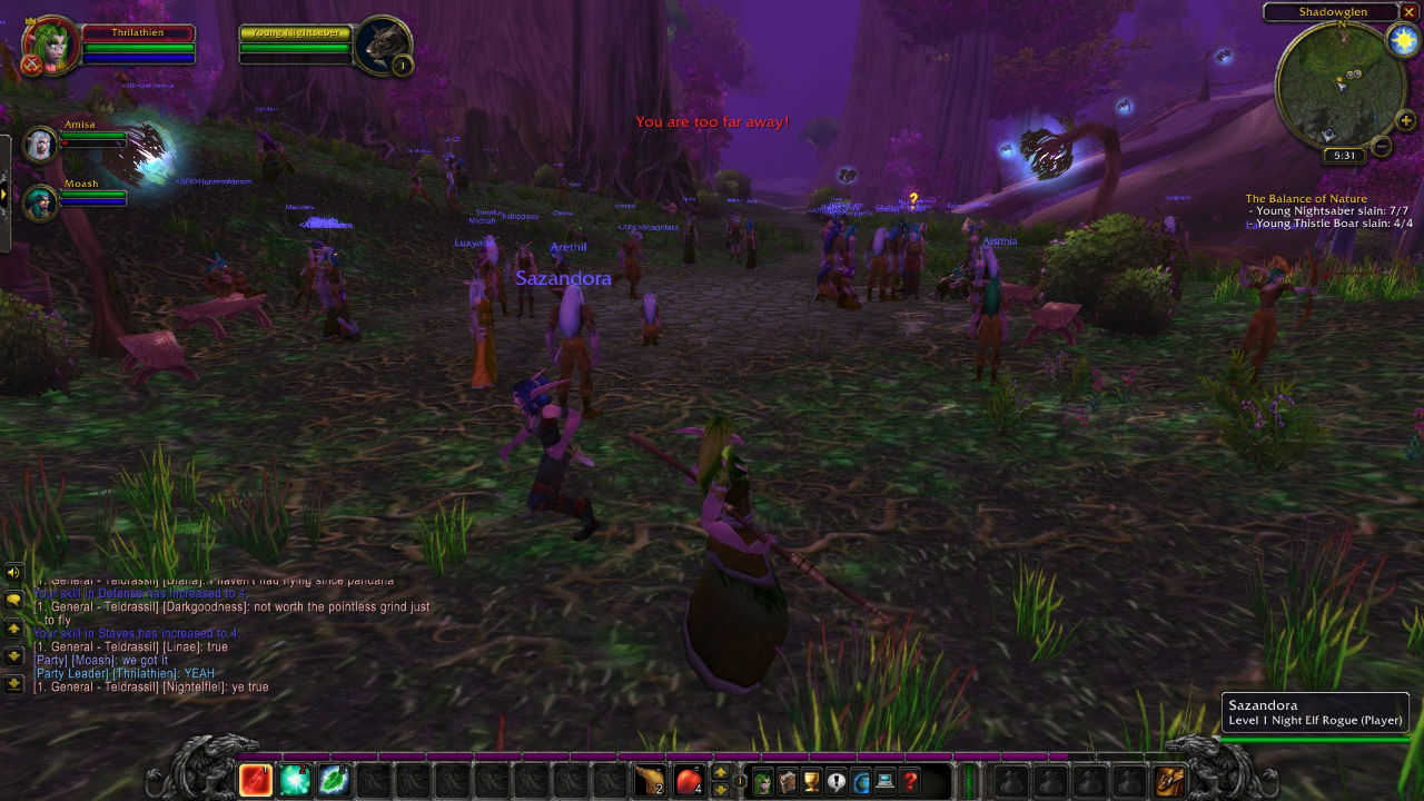 Shadowglen on release day being crowded