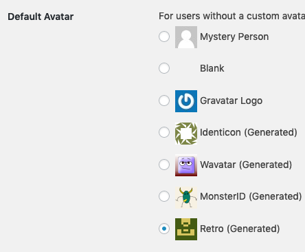 WordPress being misleading about Gravatar.