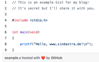 example.c GitHub Gist