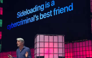 Craig Federighi: Sideloading is a cybercriminal's best friend