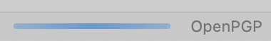 OpenPGP Progress Bar Stuck