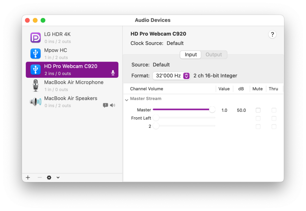 Audio MIDI Setup