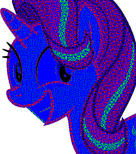 Starlight Glimmer GIF only allowing only Red, Green and Blue and Alpha (transparency) and black